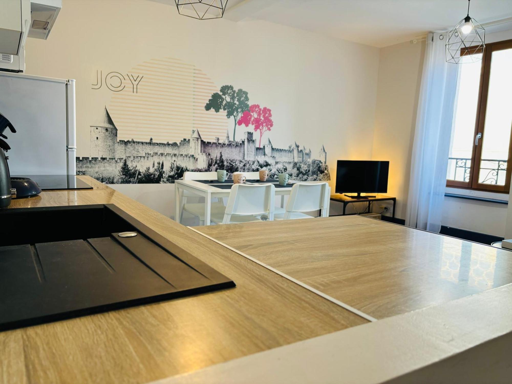 Spacieux, Climatisé, Quartier Calme, Proche Château, Le Cocon De Joy Carcassonne Exterior foto
